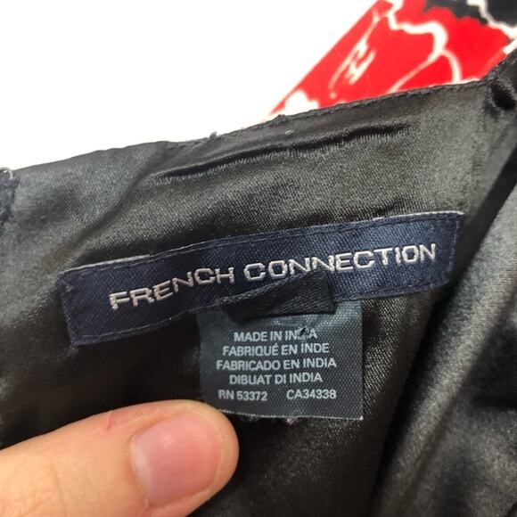 French Connection Floral Printed Sheath Dress 4 - Picture 3 of 11